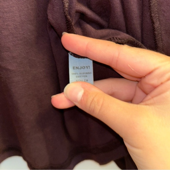 Michael Stars Open Shawl Cardigan Merlot One Size NEW - Picture 3 of 4